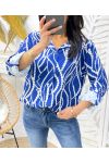 CAMICIA BLU PE25 STAMPATA