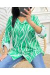 CAMICIA STAMPATA SS25 VERDE