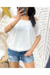 SHEER TOP PE42 WHITE