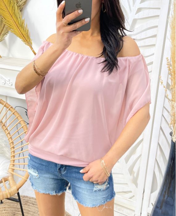 SHEER TOP PE42 PINK