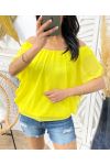 SHEER TOP PE42 YELLOW