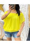 SHEER TOP PE42 YELLOW