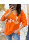 CAMISETA SMILE SS483 NARANJA