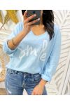 CAMISETA SMILE TS483 AZUL CIELO