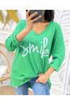 CAMISETA SMILE PE483 VERDE