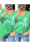 CAMISETA SMILE PE483 VERDE