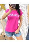 CAMISETA LUCK SS243 FUSHIA