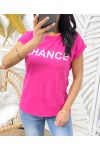 CAMISETA LUCK SS243 FUSHIA