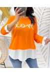 JERSEY LOVE SHIRT PE01 NARANJA