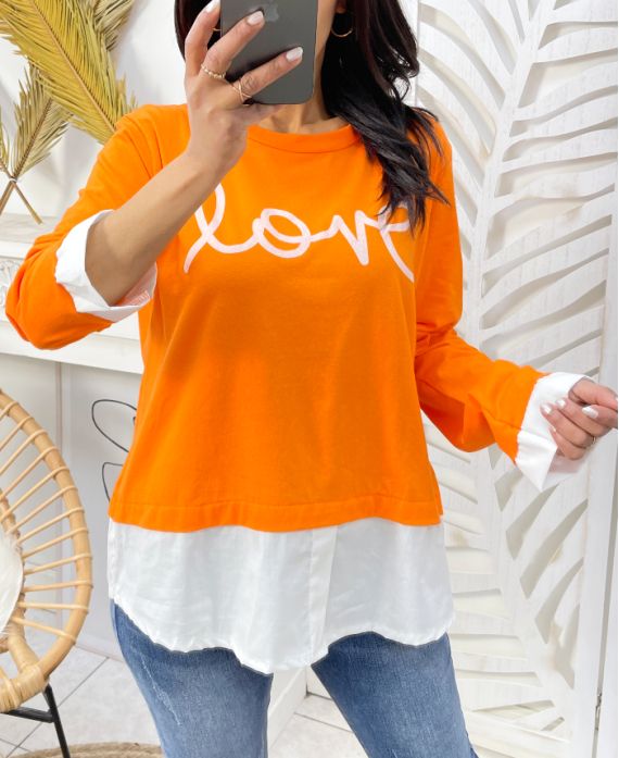 JERSEY LOVE SHIRT PE01 NARANJA