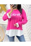 JERSEY LOVE SHIRT PE01 FUCHSIA