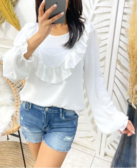 FROUFROU TOP SS185 BIANCO