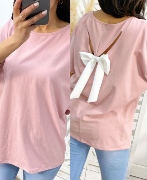 KNOTBACK T-SHIRT PE265 PINK