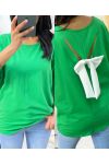 CAMISETA KNOTBACK PE265 VERDE