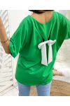 CAMISETA KNOTBACK PE265 VERDE