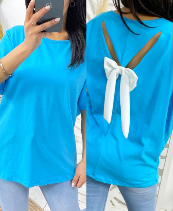 CAMISETA KNOTBACK PE265 AZUL