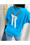 T-SHIRT KNOTBACK PE265 BLU