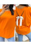 CAMISETA KNOTBACK PE265 NARANJA