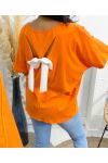 CAMISETA KNOTBACK PE265 NARANJA