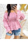 ELASTISCHE TOP PE480 ROZE