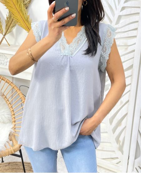 TOP FLUID LACE PE709 GREY