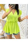 TOP V-NECK PE1201 YELLOW