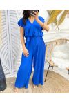 COMBINATION PLEATED TROUSERS PE1022 ROYAL BLUE