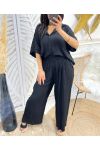 BLUSE + PASSENDE HOSE PE1113 SCHWARZ