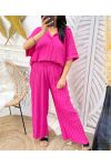 BLUSE + PASSENDE HOSE PE1113 FUSHIA