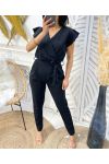 PE425 POCKET JUMPSUIT ZWART