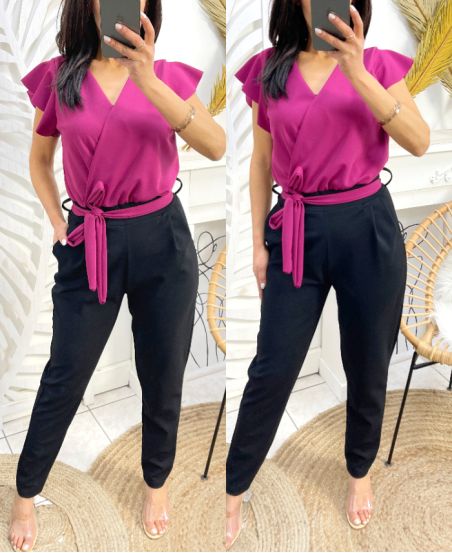 PE425 POCKET JUMPSUIT MAUVE