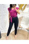 PE425 POCKET JUMPSUIT MAUVE