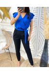 JUMPSUIT MET ZAKKEN PE425 KONINGSBLAUW