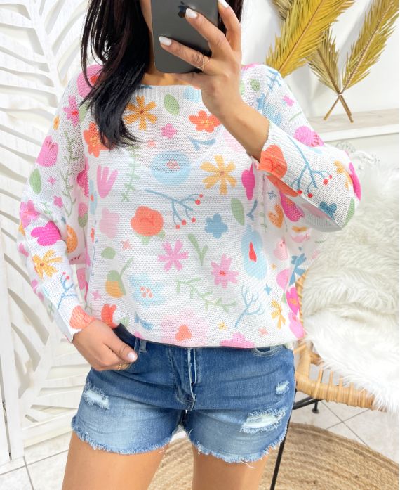 PRINTED SWEATER PE398