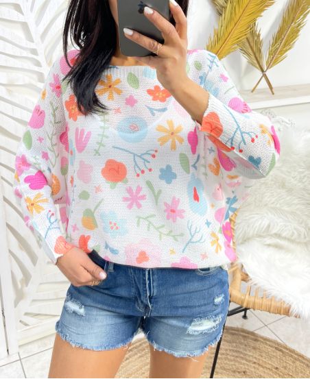 PRINTED SWEATER PE398