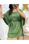 BUTTERFLY DRESS PE356 MILITARY GREEN