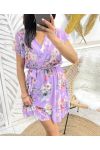 FLORAL DRESS PE731 LILAC