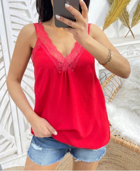 CARISOLE LACE PE368 RED