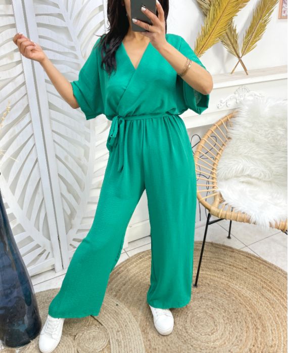 TUNIQUE PANTALON PE309 VERT EMERAUDE