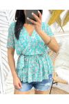 TOP VEILAGE FREEDOM TO TIE PE1262 GREEN PASTEL