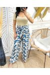 PALAZZO PANTS PE475 BLUE