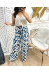 PANTALONI PALAZZO PE475 BLU