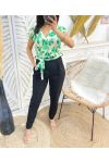 FLOWER JUMPSUIT PE410 GREEN