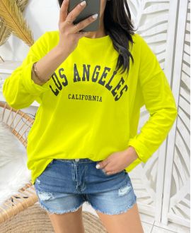 CAMISETA 2 BOLSILLOS LOS ANGELES SS49 AMARILLO