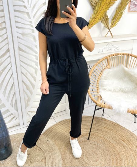 JUMPSUIT PE438 ZWART