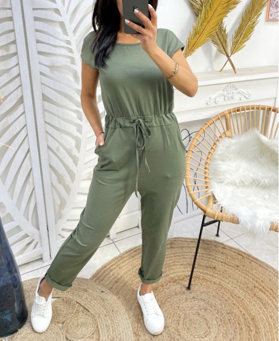 JUMPSUIT PE438 GREEN