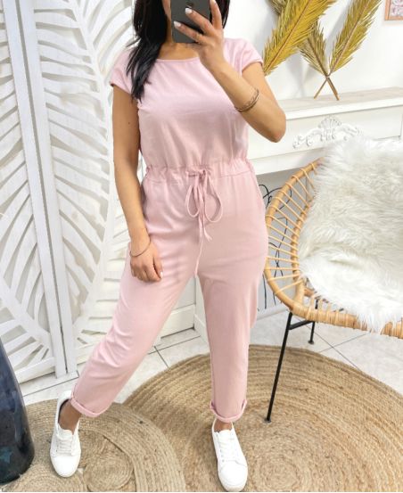 COMBINAISON PANTALON PE438 ROSE