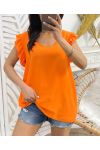 LACE BACK TOP PE333 ORANGE