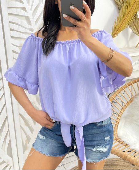 PE320 TIE TOP LILAC