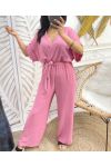 JUMPSUIT PE309 DARK PINK